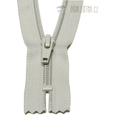 YKK Zips špirálový nedelitelný sivý 18 cm