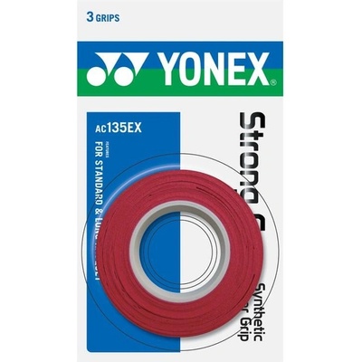 YONEX Грипове Yonex STRONG GRAP Wine Red - 3 броя (AC135EX WR)