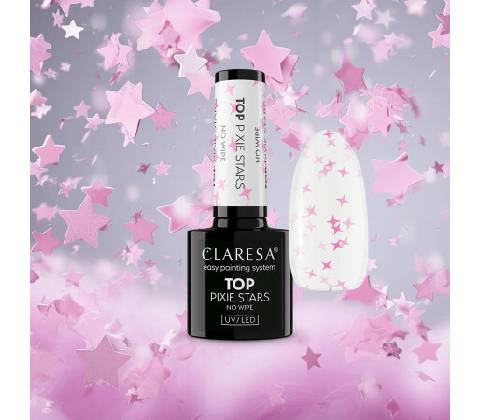 CLARESA Top Coat No Wipe Pixie Star 5 g
