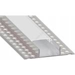 SmartLED Вграден профил за led ленти 1 м сребрист/бял (sd0107)