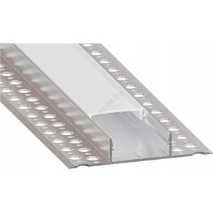 SmartLED Вграден профил за led ленти 1 м сребрист/бял (sd0107)