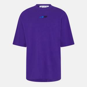 Off White Тениска Off White Men's Exact Skate Short Sleeve T-Shirt - Purple