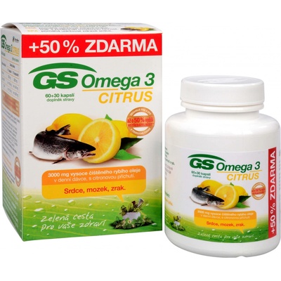 GS Omega 3 Citrus 60+30 90 kapsúl