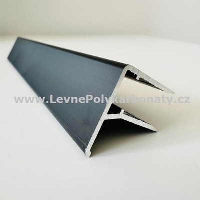 Ukončovací/okrajový AL-F/R profil na tl. 6 mm ELOX BRONZ - délka 2100 mm