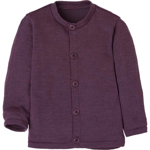 disana Детско вълнено яке disana Kid's Strick-Jacke Cardigan - Aubergine - размер 86/92 (EU) (703-6088-0111)
