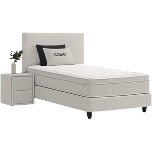 Carmen Тапицирано легло с матрак como 90 х 200 - крем 01 (3560341)