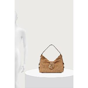 GUESS чанта тип хобо дамска от имитация на велур CAMDEN (HWSG93.08180)
