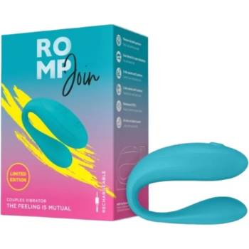 Вибратор за двойки с клиторална стимулация, презареждаем - ROMP Join (D-245876)