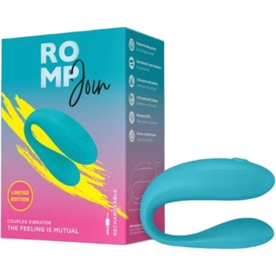 Вибратор за двойки с клиторална стимулация, презареждаем - ROMP Join (D-245876)