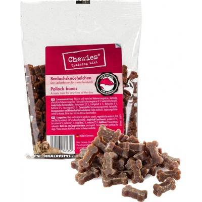 Chewies Mini kostičky na kousání částečně vlhké losos 125 g
