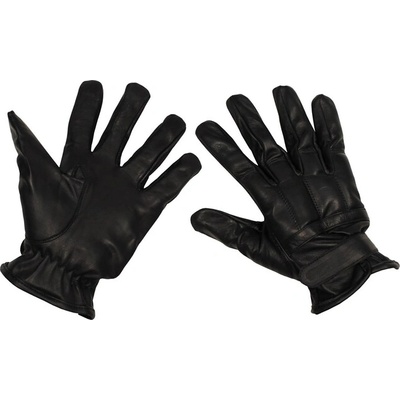 MFH Кожени ръкавици с пълнеж от кварцов пясък, черни (15615)