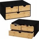 5five Simply Smart Kosmetický organizér černá s dřevěnými prvky