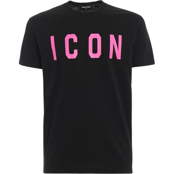 DSQUARED2 Icon Pink Black tričko černá