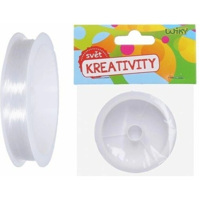 Lanko na korálky elastické transparentní 0,3 mm, 55m, 6g