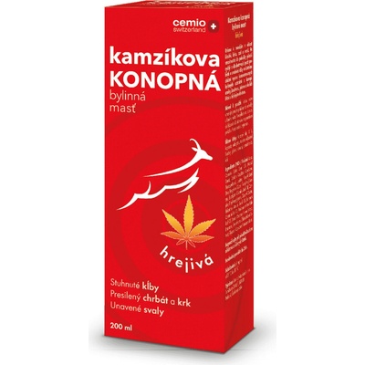 Cemio Kamzíkova konopná mast hřejivá 200 ml