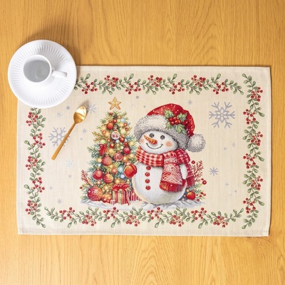 EVENIT Vianočné gobelínové prestieranie Frostine Bavlna/polyester 35x45 cm