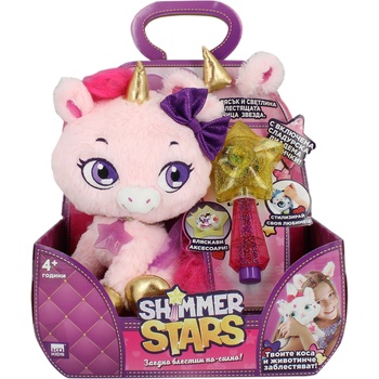 Image 1 of KD Kids Плюшена играчка Shimmer Stars - Еднорог Блясъчка, с аксесоари (S19301)