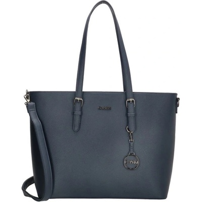 Charm London Tmavě modrá prémiová shopper kabelka „Rachel“