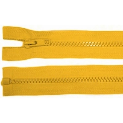 Zdrhovadlo zip kostěný 30 cm dělitelný sytě žlutá