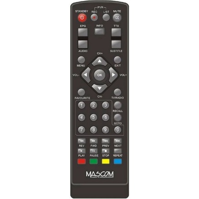 GENERAL Mascom mc650t hd, mc750t2 hd - дистанционно управление дубликат (mc650t hd, mc750t2 hd)