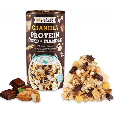 Mixit Proteinová granola - čoko & mandle 450 g – Zboží Dáma