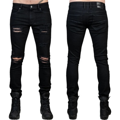 Wornstar Мъжки панталони (дънки) WORNSTAR - Rampager Настърган - Черен - WSP-RPKSH