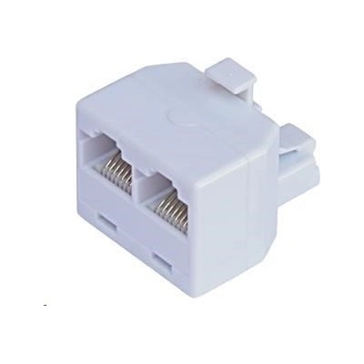 Rozdvojka RJ45, 1x8p8c/2x8p8c - telefonní