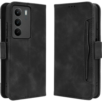 realme Кожен Калъф Портфейл за Realme C71 4G - Множество Слотове, Джоб за Банкноти, Двоен Магнит, Свалящ се Държач, Вкл. Протектор - 5 Цвята