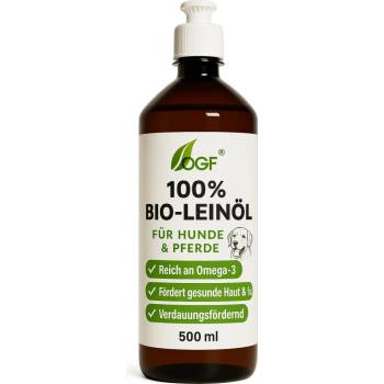 OGF BIO ľanový olej pre psy mačky a kone Podpora zdravej srsti a kože 1 l