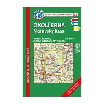 86 Okolí Brna Moravský kras 1:50T