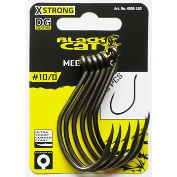 Black CAT MEGA Hook DG COATING vel.10 6 ks