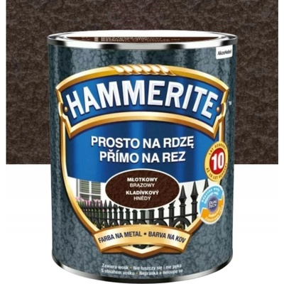 Hammerite přímo na rez 0,70L, kladívkově hnědá