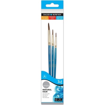 Daler-Rowney Simply Watercolour Brush Natural Комплект четки 3 бр (216910300)