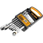 TOLSEN TOOLS Tolsen комплект ключове с тресчотка, 7 бр. , 8 - 19 мм (15259)