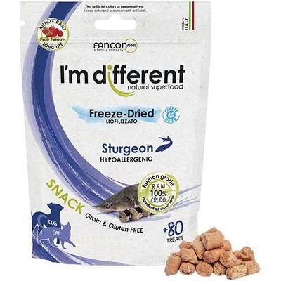 I´M DIFFERRENT SNACK jeseter mrazom sušená maškrta 40 g