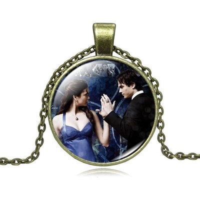 Origoska Řetízek the vampire diaries (upíří deníky) Damon Salvatore a Elena Gilbert VD01 Bronzová