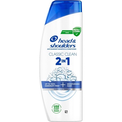 Head & Shoulders Classic Clean šampon a kondicionér 2v1 proti lupům na normální vlasy 250 ml