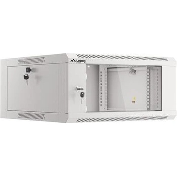 Lanberg Комуникационен шкаф, Lanberg rack cabinet 19" wall-mounted 4U 600 fast assembly (flat pack) grey (WFFA-5604-10S)