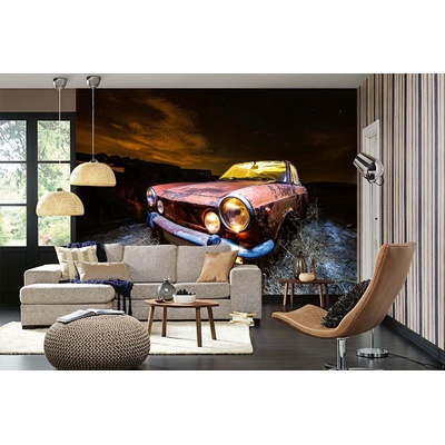 DIMEX ART Самозалепваща се флизелинова фототапета стара развалина в тъмното 375 x 250 см