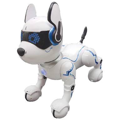 Power Puppy Programmable Smart Robot Dog - образователен детски робот с дистанционно управление (бял)