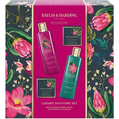Baylis & Harding Boudoire pěna do koupele 250 ml + sprchový krém 250 ml + tuhé mýdlo 2 ks 100 g