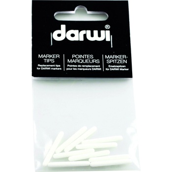 Darwi Replacement Tips For Paint On Leather Marker Съвети за подмяна White 10 бр (DA0420010000C)