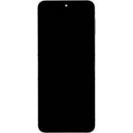 Samsung LCD дисплей + тъч блок + преден капак за Samsung F741 Galaxy Z Flip 6 5G, сребрист (сервизен пакет)