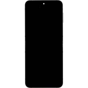 Samsung LCD дисплей + тъч блок + преден капак за Samsung F741 Galaxy Z Flip 6 5G, сребрист (сервизен пакет)