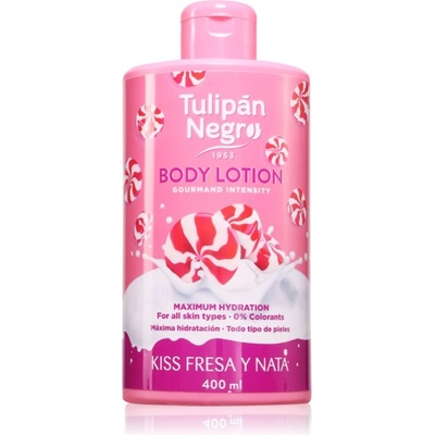 Tulipán Negro Kiss Fresa Y Nata тоалетно мляко за тяло 400ml