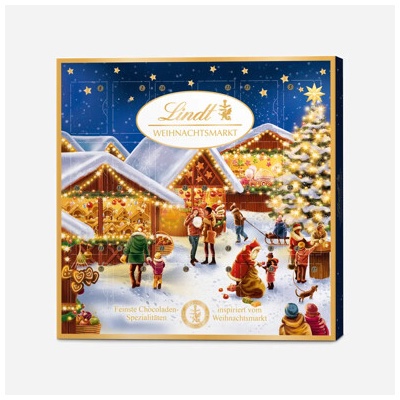 Lindt Adventní kalendář Vánoční trhy 125 g