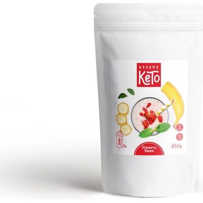 Essens Keto Banánovo-jahodový koktail, 650g