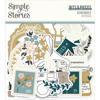 Papírové výseky Simple Stories Remember/ Bits & Pieces