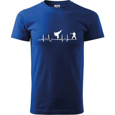 EKG Karate tričko športové kráľovská modrá