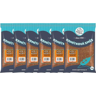 Sportcarp vnadící směs 3 kg balení 6 ks Spicy Krill